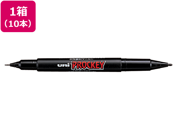 三菱 プロッキー 細字丸芯・極細丸芯 黒 10本 PM120T.24 三菱 プロッキー 細字丸芯・極細丸芯 黒 10本 PM120T.24