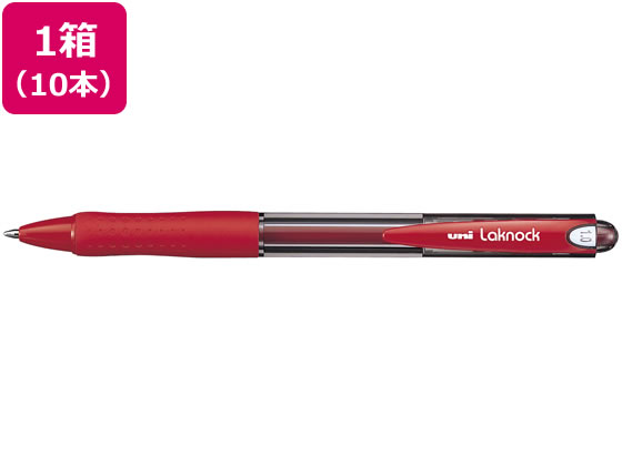 三菱鉛筆 Very楽ノック 太字 1.0mm 赤 10本 SN10010.15