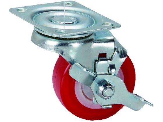 SAMSONG プレート式軽荷重用キャスター 自在ストッパー付 PU 64mm TP3625-01-PLY-TG-TLB SAMSONG プレート式軽荷重用キャスター 自在ストッパー付 PU 64mm TP3625-01-PLY-TG-TLB