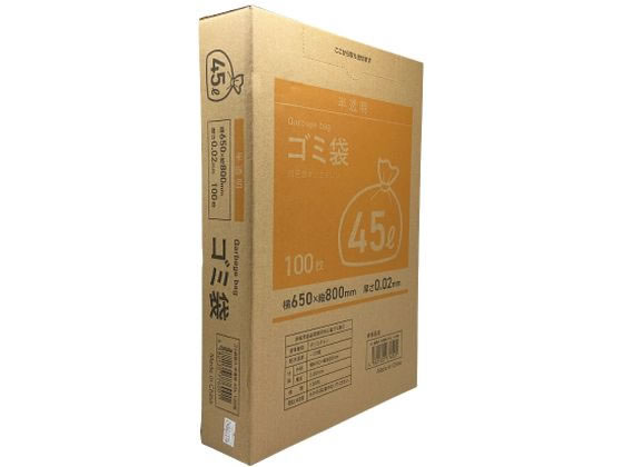 Forestway ゴミ袋(ティッシュBOXタイプ)半透明 45L 100枚 Forestway ゴミ袋(ティッシュBOXタイプ)半透明 45L 100枚