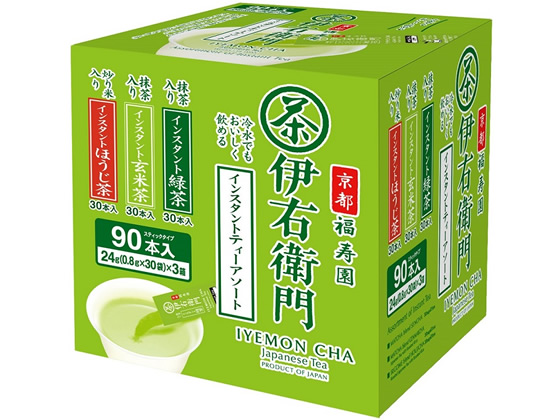 宇治の露製茶 伊右衛門 インスタントスティックアソート 90本入 宇治の露製茶 伊右衛門 インスタントスティックアソート 90本入