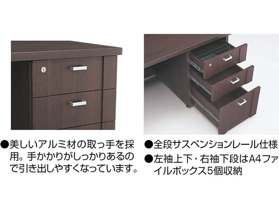 コクヨ マネージメントS350 両袖デスク W1800 MGS35D1885P1UNNが