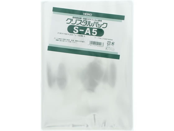 ヘイコー OPP袋クリスタルパック 225×160mm S-A5 100枚