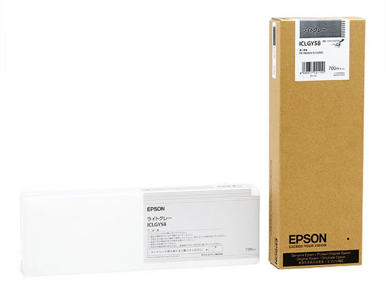 エプソン インクカートリッジ ライトグレー 700ml ICLGY58