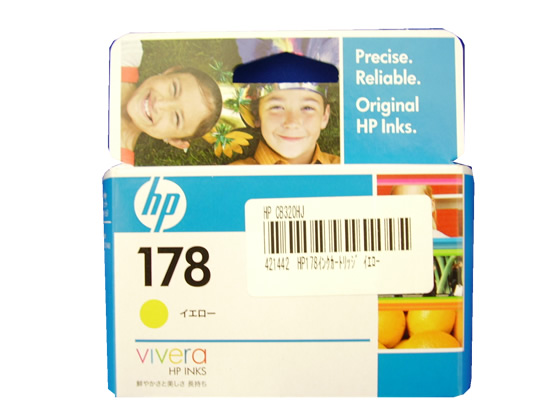 HP インクカートリッジ イエロー HP178(CB320HJ)