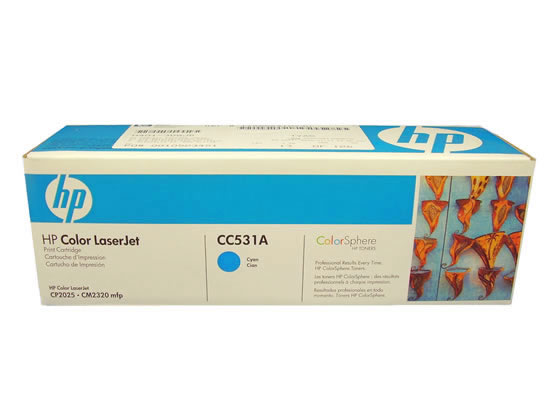 HP プリントカートリッジ シアン CC531A