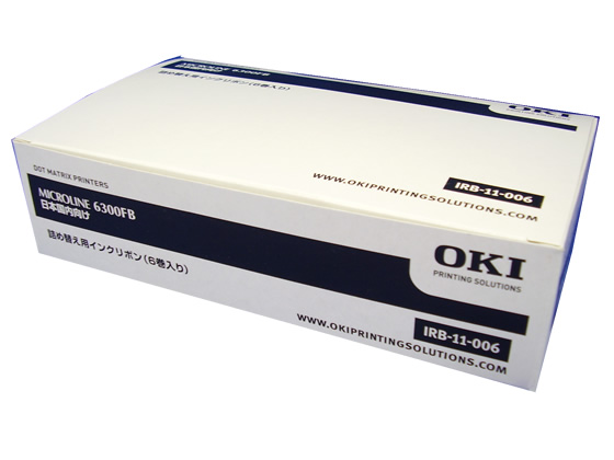 OKI 詰替用インクリボン 6個 IRB-11-006