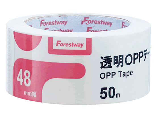 Forestway 透明OPPテープ 65μ 48mm×50m