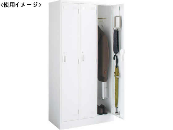 １人用ロッカー　ホワイト　鍵あり　317ｘ515ｘ1790　コクヨ製LK　 KOKUYO（コクヨ） LK-DN5SAWN LKロッカー ホワイトタイプ ダイヤル錠 5