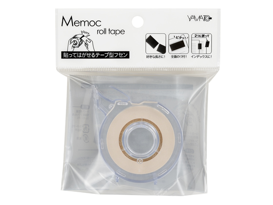 ヤマト メモックロールテープ 白25mm×10m カッター付 1巻 SR-25CH-5