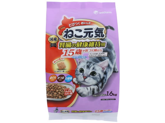 ユニチャーム ねこ元気腎臓の健康維持に配慮15歳頃から1.6kg ユニチャーム ねこ元気腎臓の健康維持に配慮15歳頃から1.6kg