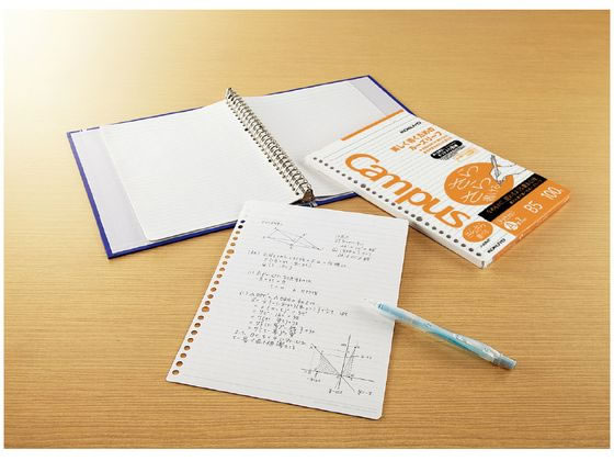 コクヨ ルーズリーフ(さらさら書ける)B5 A罫7mmドット入 100枚 ﾉ-836AT