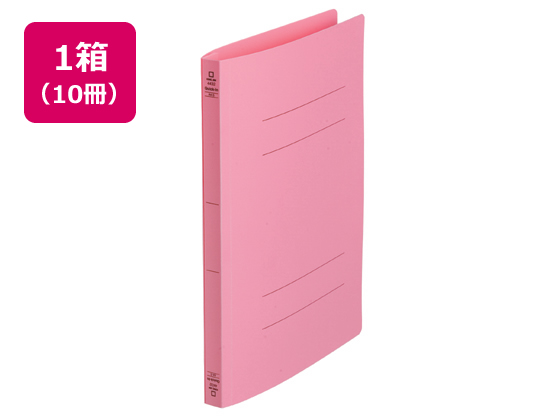 キングジム フラットファイル クイックイン〈PP〉A4タテ ピンク 10冊 4432-P