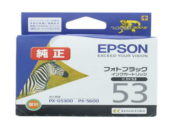 エプソン ICBK53 フォトブラック エプソン ICBK53 フォトブラック