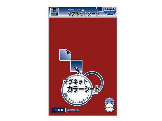 マグエックス マグネットカラーシート 大 赤 MSCW-08R