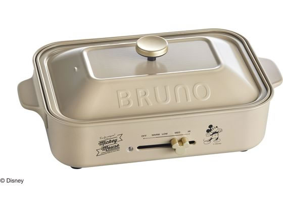 BRUNO DISNEY コンパクトホットプレート ベージュ BOE134-BE BRUNO DISNEY コンパクトホットプレート ベージュ BOE134-BE