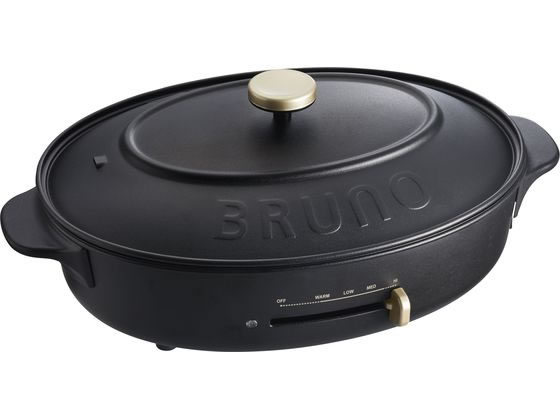 BRUNO オーバルホットプレート ブラック BOE053-BK BRUNO オーバルホットプレート ブラック BOE053-BK