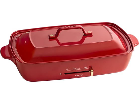 BRUNO ホットプレート グランデサイズ レッド BOE026-RD BRUNO ホットプレート グランデサイズ レッド BOE026-RD