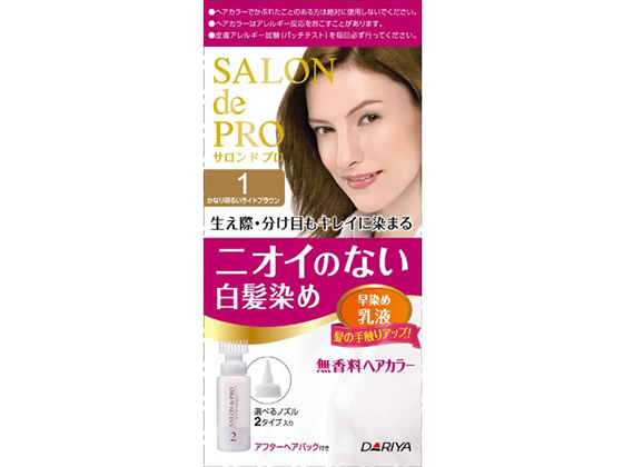ダリヤ サロン ド プロ 無香料ヘアカラー 早染め乳液 白髪用 1