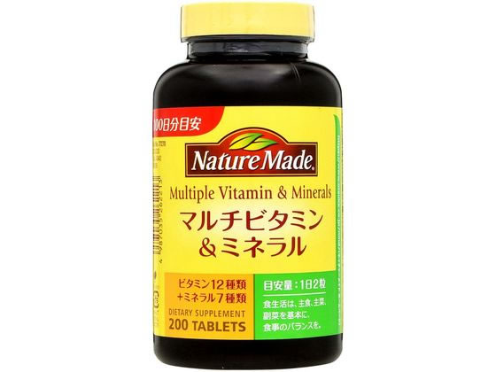 大塚製薬 ネイチャーメイド マルチビタミン&ミネラル 200粒 大塚製薬 ネイチャーメイド マルチビタミン&ミネラル 200粒
