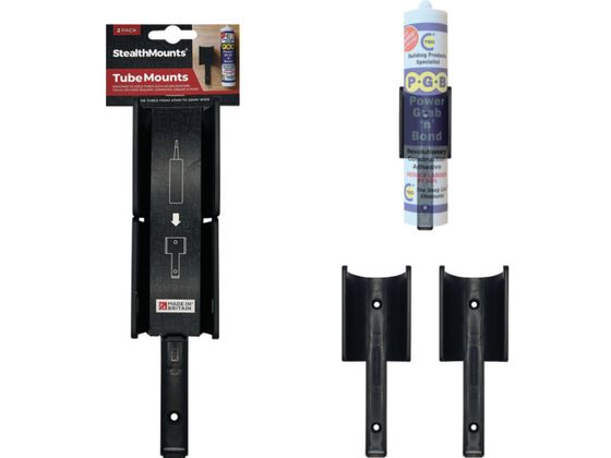 ステルスマウント チューブマウントV2 2個入り ブラック OM-TBE-V2-BLK-2 ステルスマウント チューブマウントV2 2個入り ブラック OM-TBE-V2-BLK-2