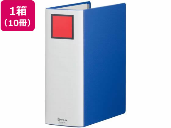 キングジム スーパードッチ脱・着イージー A4タテ とじ厚90 青10冊