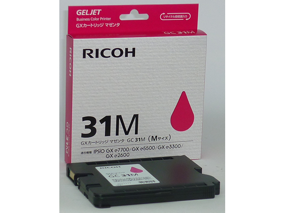 リコー GXカートリッジ Mサイズ マゼンタ GC31M 515745