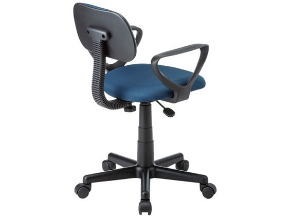 サンワサプライ 肘掛け付きオフィスチェア/デスクチェア ブルー SNC-A1ABL サンワサプライ オフィスチェア肘付 ブルー SNC-A1ABLが5,852円 通販