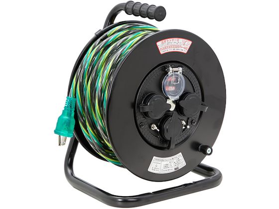 TRUSCO 光るドラムリール 防雨防塵型100V 温度センサー付 アース付 過負荷漏電保護兼用ブレーカー付 30m TRHDL-30M TRUSCO 光るドラムリール 防雨防塵型100V 温度センサー付 アース付 過負荷漏電保護兼用ブレーカー付 30m TRHDL-30M