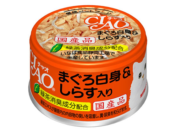 いなば チャオまぐろ白身&しらす入り 85g A-02