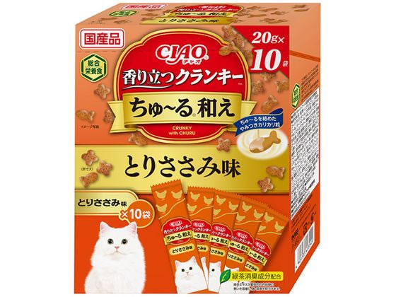 いなば CIAO クランキーちゅーる和え 鶏ささみ 20g×10袋 いなば CIAO クランキーちゅーる和え 鶏ささみ 20g×10袋