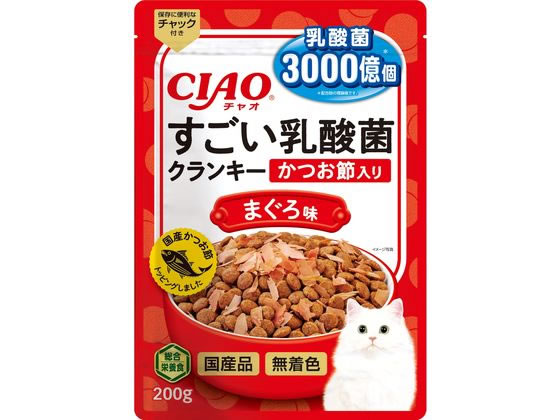 いなば CIAO すごい乳酸菌クランキー かつお節入り鮪 200g いなば CIAO すごい乳酸菌クランキー かつお節入り鮪 200g
