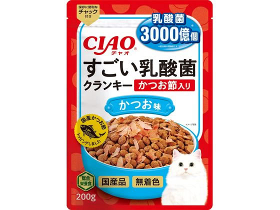 いなば CIAO すごい乳酸菌クランキー かつお節入り鰹 200g いなば CIAO すごい乳酸菌クランキー かつお節入り鰹 200g