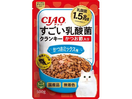いなば CIAO すごい乳酸菌クランキー 鰹節入 鰹ミックス 500g いなば CIAO すごい乳酸菌クランキー 鰹節入 鰹ミックス 500g