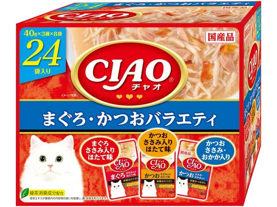 いなば CIAOパウチ まぐろ・かつおバラエティ 40g×24袋 いなば CIAOパウチ まぐろ・かつおバラエティ 40g×24袋