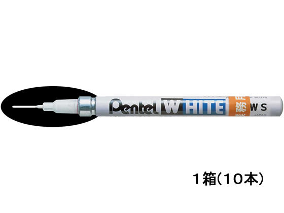 ぺんてる ホワイト極細(業務用) 10本 X100W-SDG