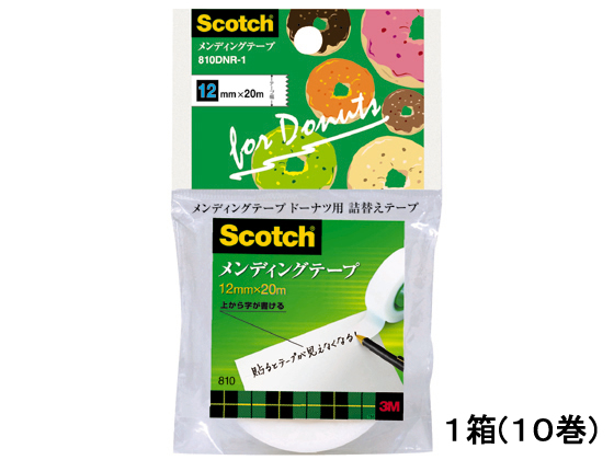 3M スコッチメンディングテープドーナツ詰替 幅12mm 10巻 810DNR-1 3M スコッチメンディングテープドーナツ詰替 幅12mm 10巻 810DNR-1