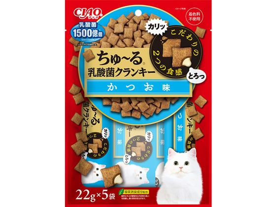 いなば CIAO ちゅーる乳酸菌クランキー かつお味 22g×5袋 いなば CIAO ちゅーる乳酸菌クランキー かつお味 22g×5袋