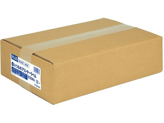 プラス いつものラベル A4 ノーカット 500枚 ME-500S 48-865