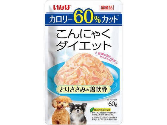 いなば こんにゃくダイエット とりささみ&鶏軟骨 60g いなば こんにゃくダイエット とりささみ&鶏軟骨 60g