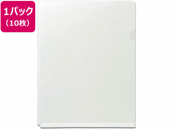プラス たっぷり入るマチ付クリアーホルダー A4 クリアー 10枚 プラス たっぷり入るマチ付クリアーホルダー A4 クリアー 10枚