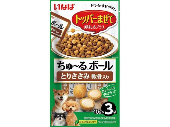 いなば ちゅーるボール とりささみ 軟骨入り 10g×3袋 いなば ちゅーるボール とりささみ 軟骨入り 10g×3袋