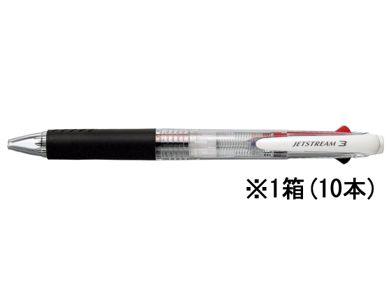 三菱鉛筆 ジェットストリーム3色ボール0.7mm透明10本
