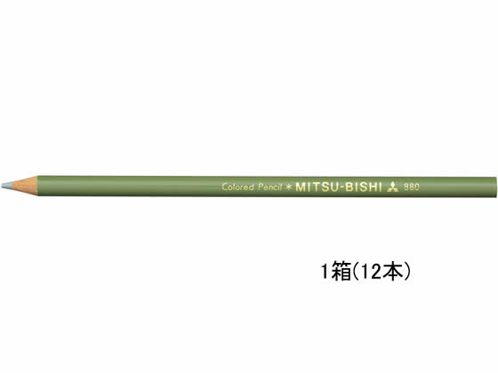 三菱鉛筆 色鉛筆 K880 エメラルドいろ 12本 K880.31