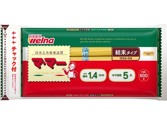 日清製粉ウェルナ マ・マー スパゲティ 1.4mm 600g チャック付 結束 日清製粉ウェルナ マ・マー スパゲティ 1.4mm 600g チャック付 結束