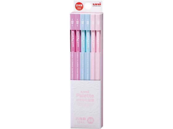 ●ｕｎｉ Ｐａｌｅｔｔｅかきかた鉛筆●硬度：４Ｂ●６角軸●軸色：パステルピンク●注文単位：１ダース（１２本）
