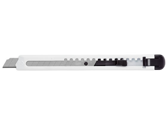 コクヨ カッターナイフ(標準型・フッ素加工刃) 白 HA-2-SW
