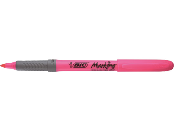 BIC マーキングハイライターグリップ ピンク BRIGRIP12PNK