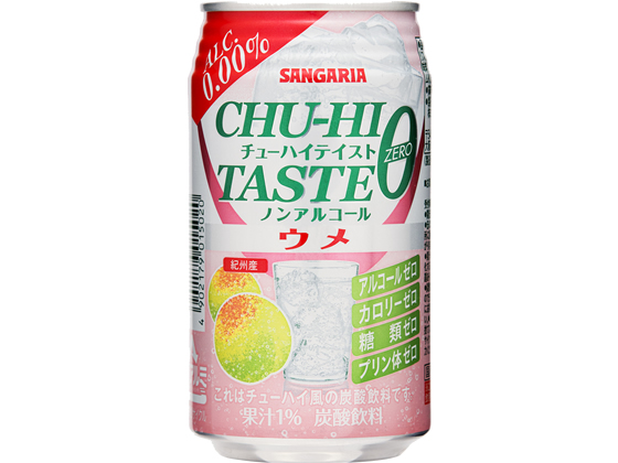 酒)サンガリア チューハイテイスト ウメ0.00% 350g缶