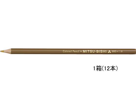 三菱鉛筆 色鉛筆 おうどいろ 12本 K880.19